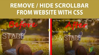 How to remove the scrollbar in website with one line of CSS [upl. by Boleyn865]