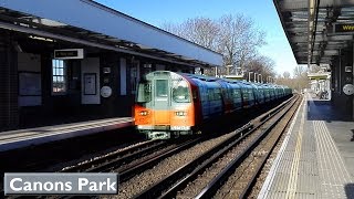 Canons Park  Jubilee line  London Underground  1996 Tube Stock [upl. by Wunder]