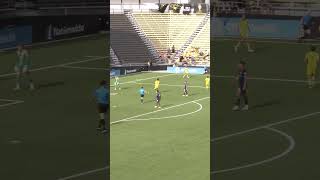 Adrian Gonzalez starts it in half of the field and finishes it Columbus Crew takes the lead 10 [upl. by Nocaj]