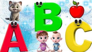 ABC song  a for apple  abc phonics song for toddlers  nursery rhymes abcd [upl. by Krystle]