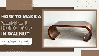 How To Make An Awesome Waterfall Coffee Table DIY [upl. by Kammerer]