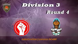 Atlasbasket  Div 3Round 4  PRIMERO DE MAYO vs MOST WANTED [upl. by Regdor]