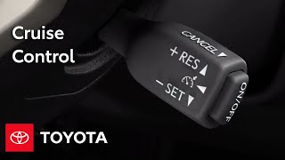 Toyota HowTo Cruise Control  Toyota [upl. by Sitruc]