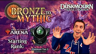 💿 Bronze To Mythic Episode 13  Starting Rank Platinum 3  MTG Arena 👻Duskmourn House Of Horror👻 [upl. by Ynnhoj]