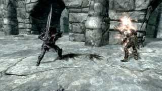 Skyrim  Dremora Lord VS Draugr Deathlord Archer [upl. by Bruni]