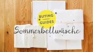 Tipps zur Sommerbettwäsche  WESTWING Buying Guides [upl. by Amuwkuhc]