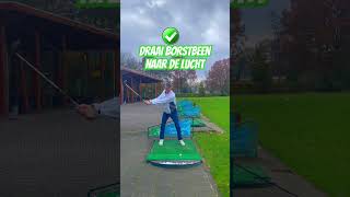 Hierdoor krijg je meer snelheid golfschoolgeldrop golf golfer golfswing golftips golfing [upl. by Gombach]