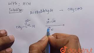 How does acetaldehyde react with HCN  12  ALDEHYDES KETONES AND CARBOXYLIC ACIDS  CHEMISTRY [upl. by O'Hara917]