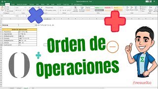 Orden de Operaciones en Excel  En 5 minutos [upl. by Noitna]