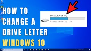 How to Change Drive Letter in Windows 10 [upl. by Ahsekal30]