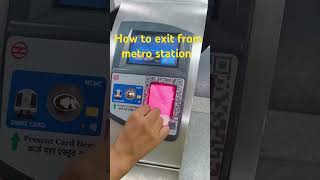 How to exit from the metro station  🚉 travel [upl. by Yrrehc]