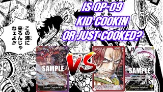 RP KID OP09 DECK PROFILE PLUS MATCHES AGAINST SHANKS amp KATAKURI [upl. by Namwob376]