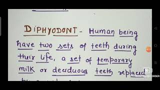 Thecodont amp Diphyodont Type of Teeth [upl. by Enaols117]