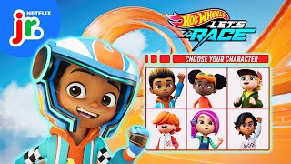 Choose YOUR Hot Wheels Racer 🏎️ 🏁 Hot Wheels Lets Race  Netflix Jr [upl. by Cerelia197]