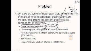 The Income Statement II  Intermediate Accounting I L4 Professor Carolyn Levine [upl. by Lladnew]