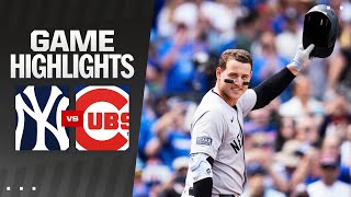 Yankees vs Cubs Game Highlights 9624 [upl. by Rissa571]