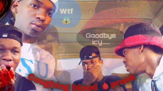 Coughing blood🩸prank MUST WATCH 😱you wont believe it👀 he left me😭 [upl. by Payson]