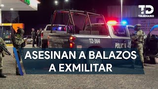 Asesinan a exmilitar en una gasolinera de Tlajomulco [upl. by Tertius169]