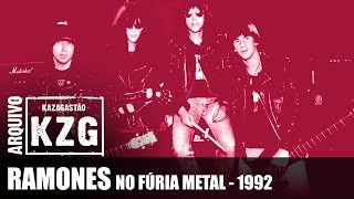 RAMONES no Fúria Metal 1992  Arquivo KZG  entrevistados por Gastão Moreira [upl. by Soinotna]