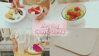 ENG DIET VLOG  diet tanpa olah raga  5 hari turun 39 kg [upl. by Setiram]