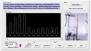 Bioassay of Histamine on the Guinea Pig Ileum HINDI  Insilico Experiment  Matching Bioassay [upl. by Babb331]