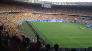 Colombia Canta su Himno y hace temblar el Estadio Mineirão de Belo Horizonte Brasil [upl. by Erminie]