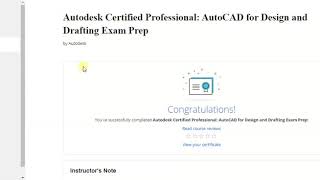 Coursera AutoCAD Pre Assessment Test Solution for Autodesk Certification [upl. by Adnohsal]