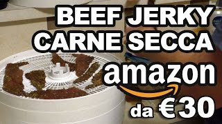 Fare la carne secca nellessiccatore allaglio e al pepe • Beef Jerky Italian Style amp Peppered Spicy [upl. by Asilef]