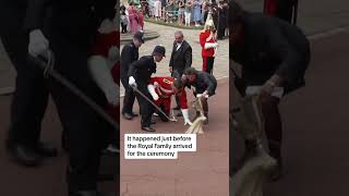 Soldier faints at Windsor Castle [upl. by Jodoin]