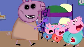 Peppa Zombie Apocalypse Oh No The Mud Turn Into Zombie   Peppa Pig Funny Animation [upl. by Jackelyn]