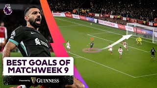 The BEST Goals of Matchweek 9  FT Salah Palmer Saka and MORE [upl. by Refynnej326]