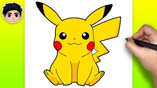 How To Draw Pikachu  Pokemon  Easy Step By Step Tutorial [upl. by Nosde866]