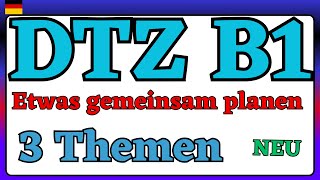 DTZ A2 B1 etwas gemeinsam planen [upl. by Yrdua]