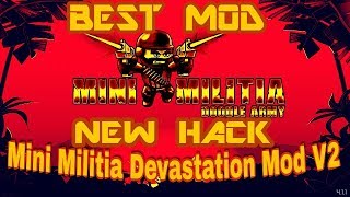 Mini Militia Best Mod Ever All Unlimited Mod By Ankit  Devastation Mod v2  YS Gaming [upl. by Leiso]