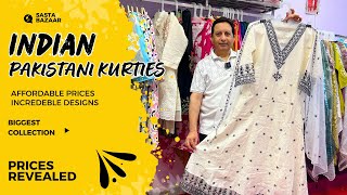 Indian and Pakistani कुर्ती ka biggest Collection  Biggest Manufacturer  Gandhinagar Market Delhi [upl. by Dosi]