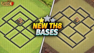 NEW BEST Town Hall 8 TH8 HybridTrophy Base COPY Link TH8 Base Defense  Clash of Clans [upl. by Jeritah]