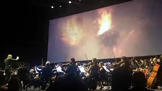 Gandalf fights the Balrog of Morgoth  LOTR Two Towers Live orchestra Madrid 7102023 [upl. by Hurwit]