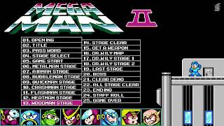 Mega Man 2 Soundtrack NES OST 25 Tracks Megaman II [upl. by Doreg]