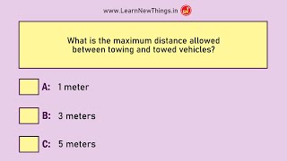 Indian Driving Licence Test Questions amp Answers  Set 112  RTO Exam  Learners License [upl. by Haron300]