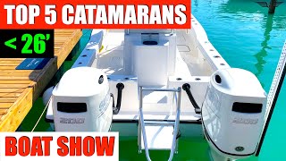 TOP 5 CATAMARANS UNDER 26FT  2020 Miami International Boat Show [upl. by Ytiak]