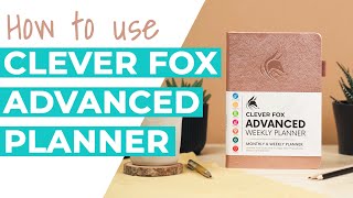 How to Use the Clever Fox Advanced Weekly Planner [upl. by Enert]