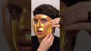 Gold PeelOff Mask ASMR [upl. by Tymon]