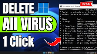 How To REMOVE ALL VIRUS ⚠️ From Windows 1011 For FREE [upl. by Kcaz]