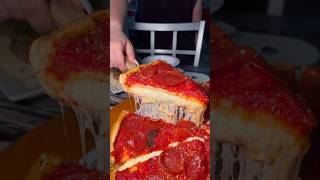 The Chicago Stuffed Pizza short chicagostylepizza pizza cheesy [upl. by Otilegna]