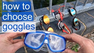 how to choose goggles for outdoor swimming [upl. by Neeliak109]