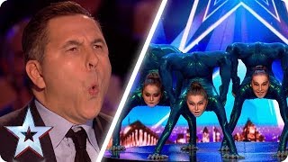 FLEXIBLE DANCE CREW BEND JUDGES BELIEFS  Britains Got Talent [upl. by Procter]