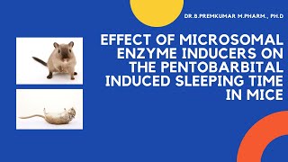 Effect of Hepatic Microsomal Enzyme Inducers on Phenobarbitone Sleeping time in Mice [upl. by Tarah]