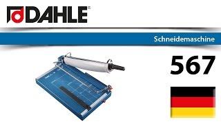 HebelSchneidemaschine DAHLE 567 [upl. by Yuria703]