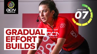 Gradual Threshold Effort Builds  30 Minute Indoor Cycling Workout [upl. by Cleasta]