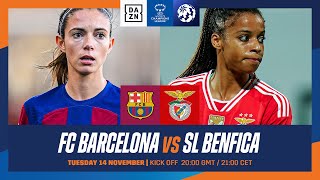 Barcelona vs Benfica  Partido entero de la jornada 1 de la UEFA Women’sChampions League 202324 [upl. by Enitsirk645]